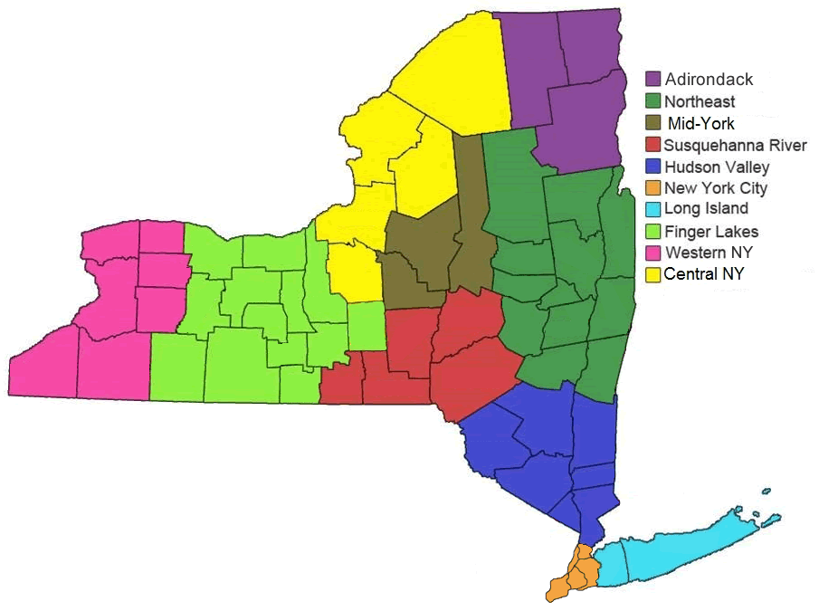 New York Region Map